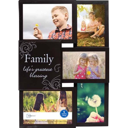 Walmart – Mainstays 5-Opening Family Collage Picture Frame, Brown Only $7.88 (Reg $9.96) + Free Store Pickup