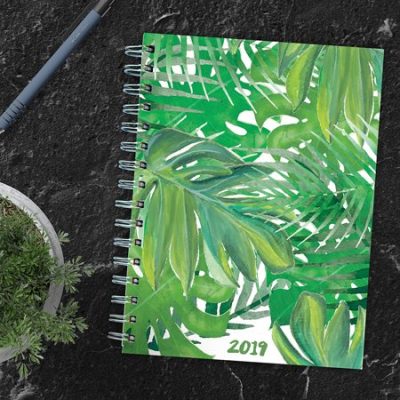 Walmart – Jungle Leaves January – December 2019 Calendar Planner Only $11.99 (Reg $14.99) + Free Store Pickup