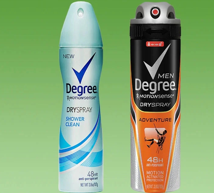 Free Degree Dry Spray Antiperspirant