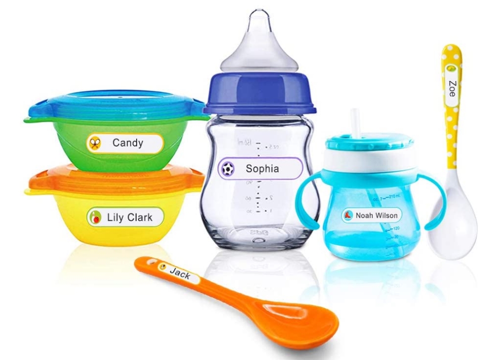 128 Write-On Laminated Name Labels for Daycare, School or Travel Only $7.32 + FS (Reg $13.32)! Microwave, Dishwasher and Freezer-Safe!
